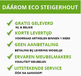 Ecosteigerhout - Hoekbank steigerhout